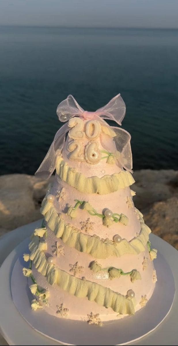 Dreamy Ruffle Tower Cake