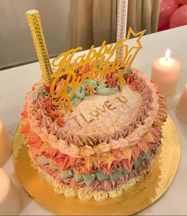 Vintage Blooms Celebration Cake